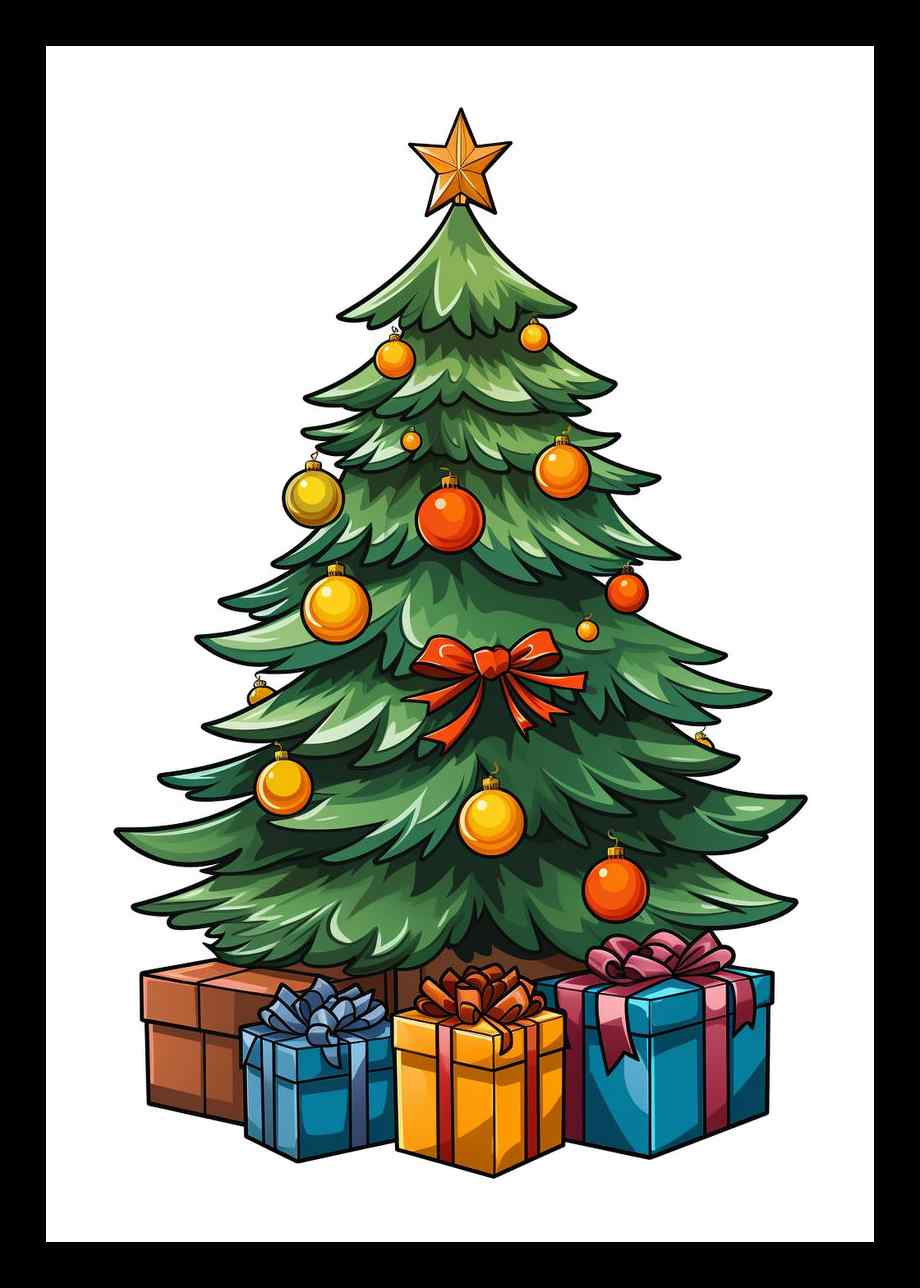 Árvores de Natal Coloridas (1)